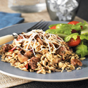 Beef, Wild Rice & Mushroom Bake